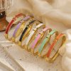 O1CN01zSBb2x25wjfsXrFsX_3529117591-0-cib.jpg Stainless Steel Enamel H Bangle 1049345610412