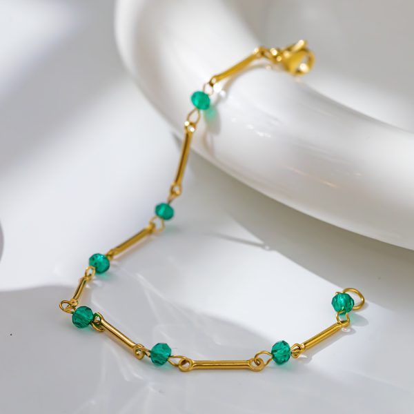 O1CN01zaFgGl25wjZZ5H5ip_3529117591-0-cib.jpg Stainless Steel Crystal Bead Bracelet 894378362473