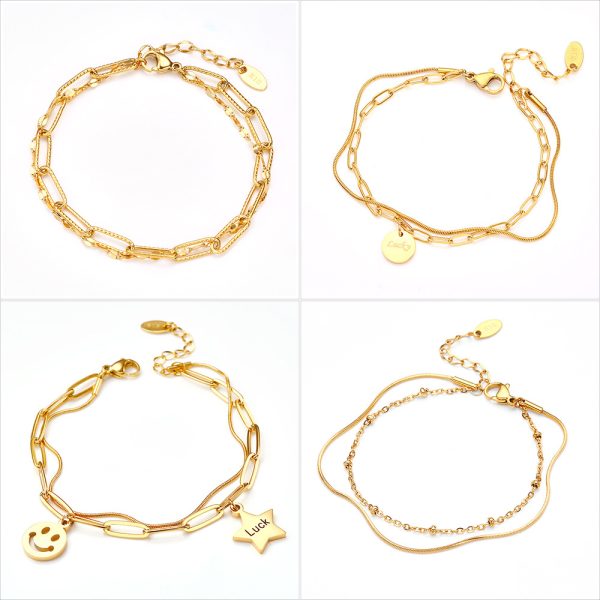 O1CN01zazrtc25wjFSVDzJW_3529117591-0-cib.jpg Stainless Steel Star Charm Bracelet 657095156113